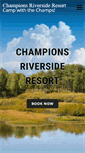 Mobile Screenshot of championsriversideresort.com